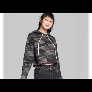ISO wild fable cropped camo hoodie